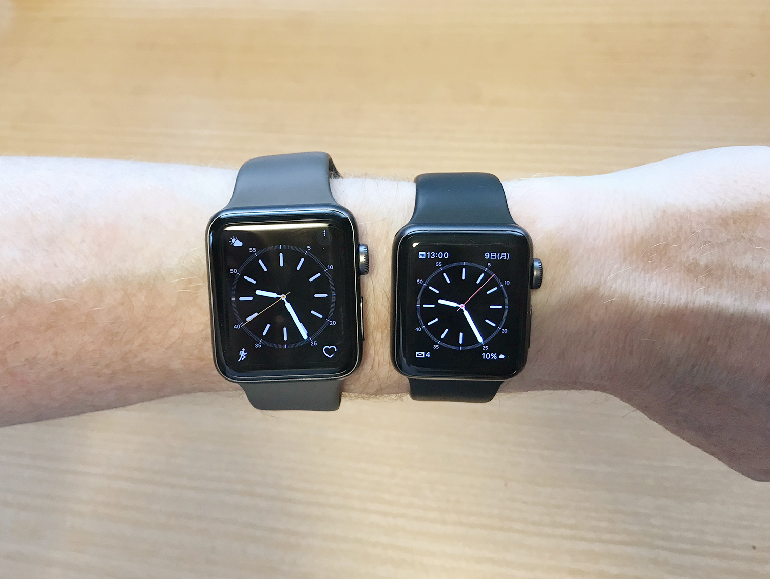Apple Watch 3 38mmと42mmサイズ比較 女性にはどちらが使いやすい 両方着けてみた感想 Kerenor ケレンオール